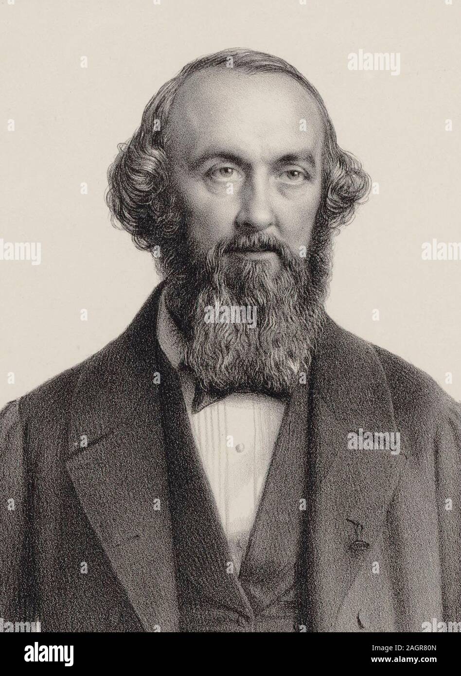 Portrait of the Composer Adrien de La Fage (1801-1862). Museum: PRIVATE ...