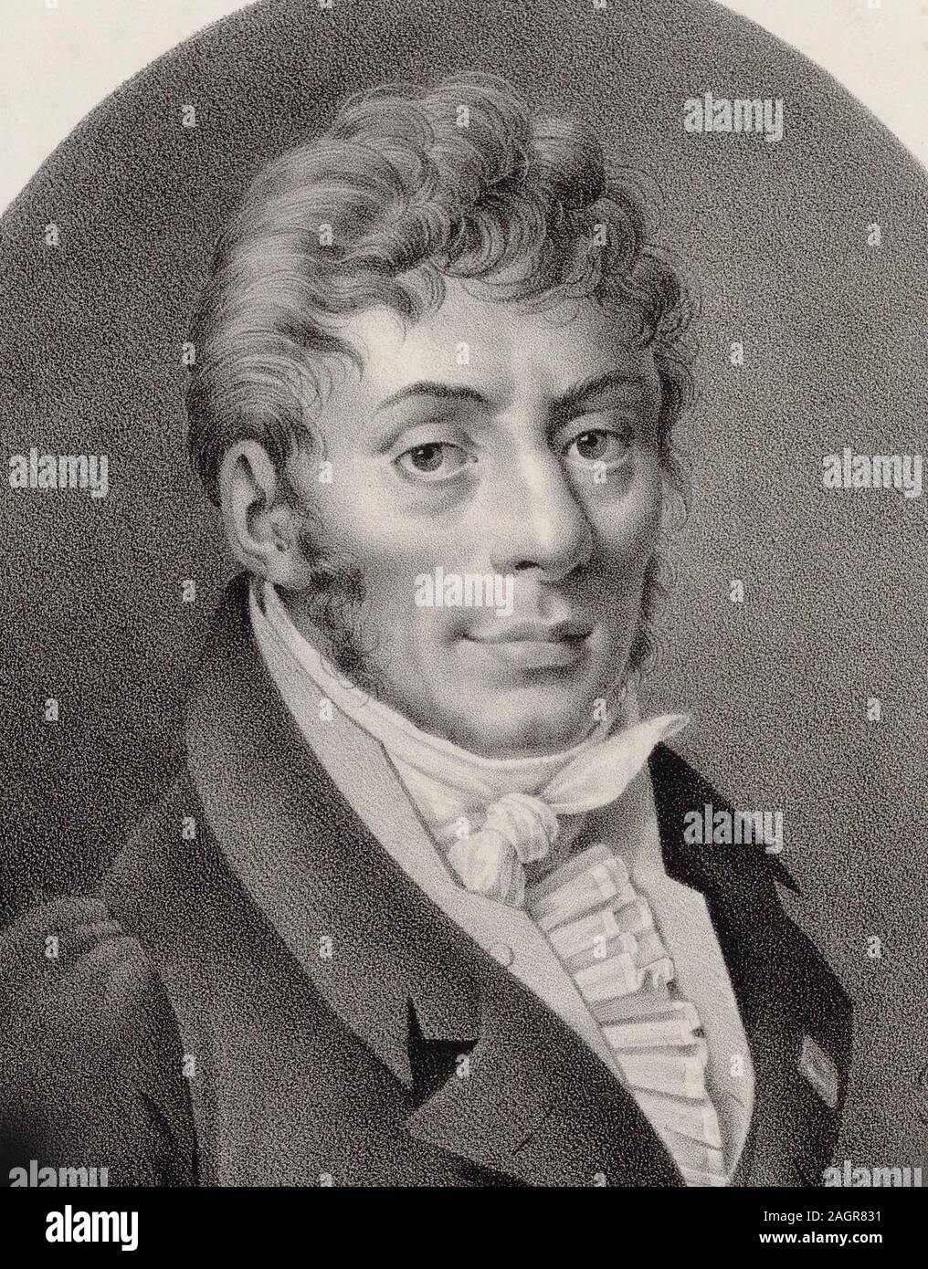 Portrait of the Composer Étienne Nicolas Méhul (1763-1817). Museum: PRIVATE COLLECTION. Author: ALOIS SENEFELDER. Stock Photo