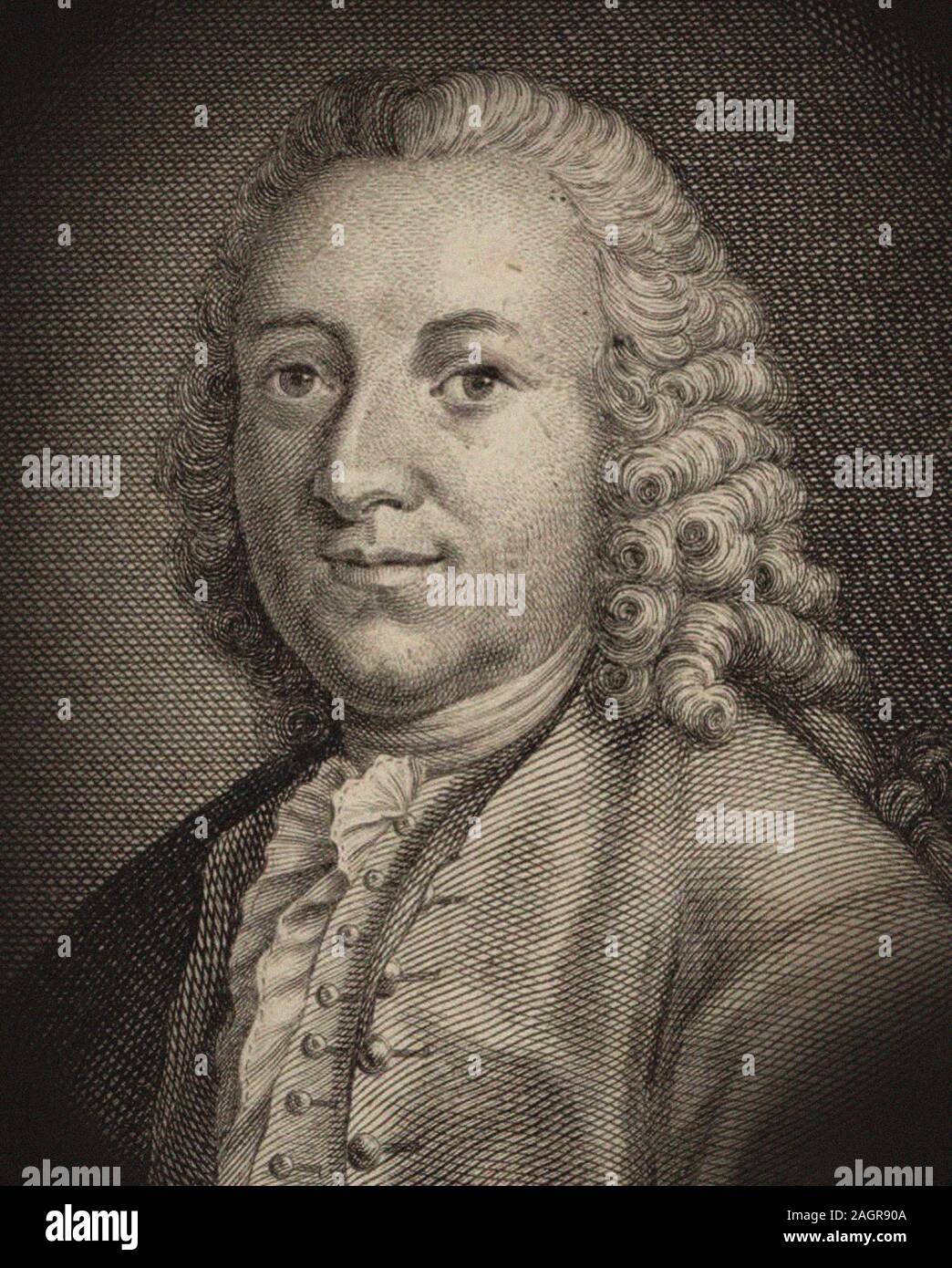Portrait of the Composer Frantisek Tuma (1704-1774). Museum: PRIVATE COLLECTION. Author: JOHANN BALZER. Stock Photo