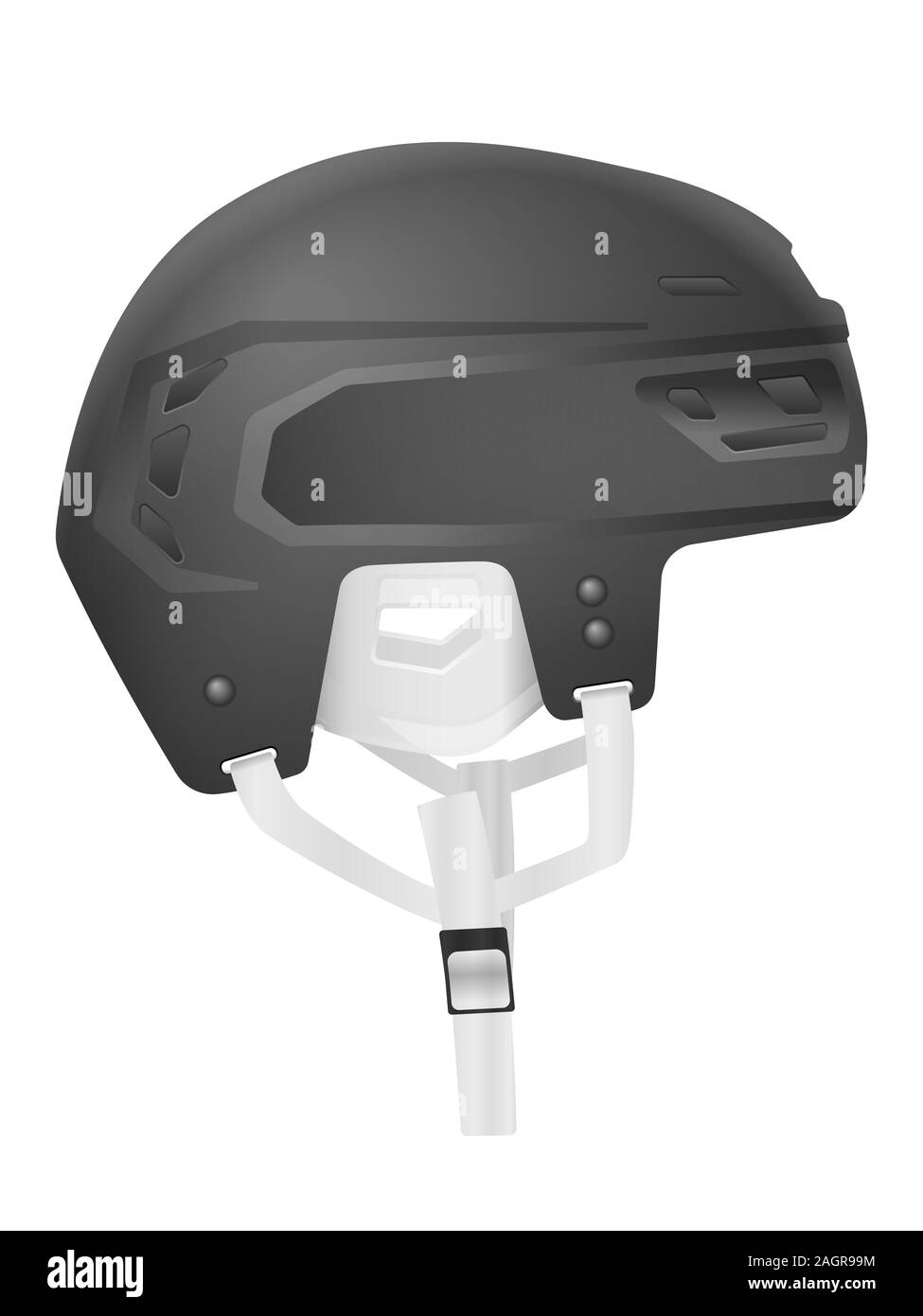 Hockey helmet on a white background. Vector illustration Stock Photo ...