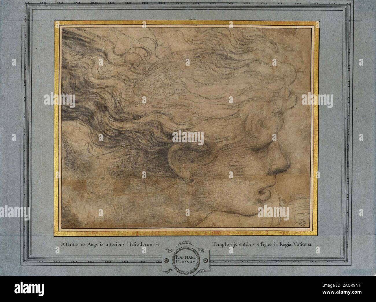 Head of an Angel. Museum Musee du Louvre, Paris. Author Raphael