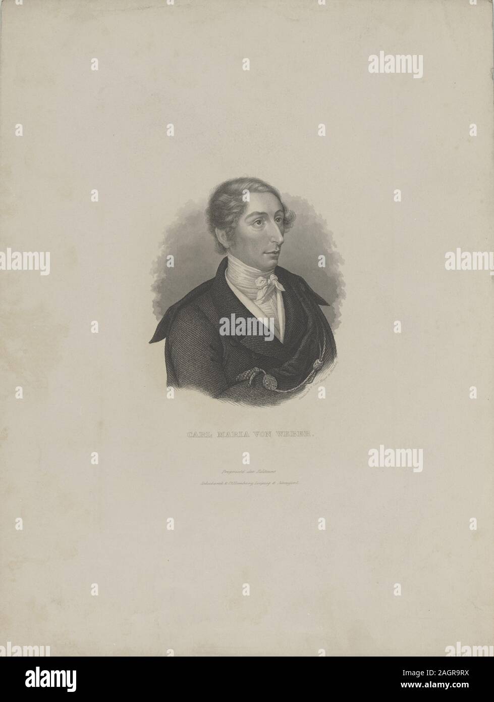 Carl Maria von Weber (1786-1826). Museum: PRIVATE COLLECTION. Author: CARL MAYER. Stock Photo