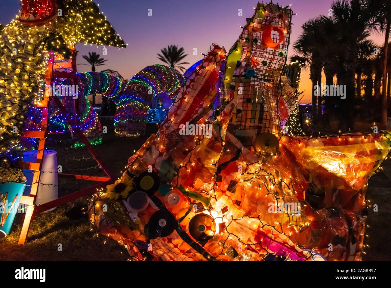 Jacksonville Beach, Florida's annual Deck the Chairs lighted holiday