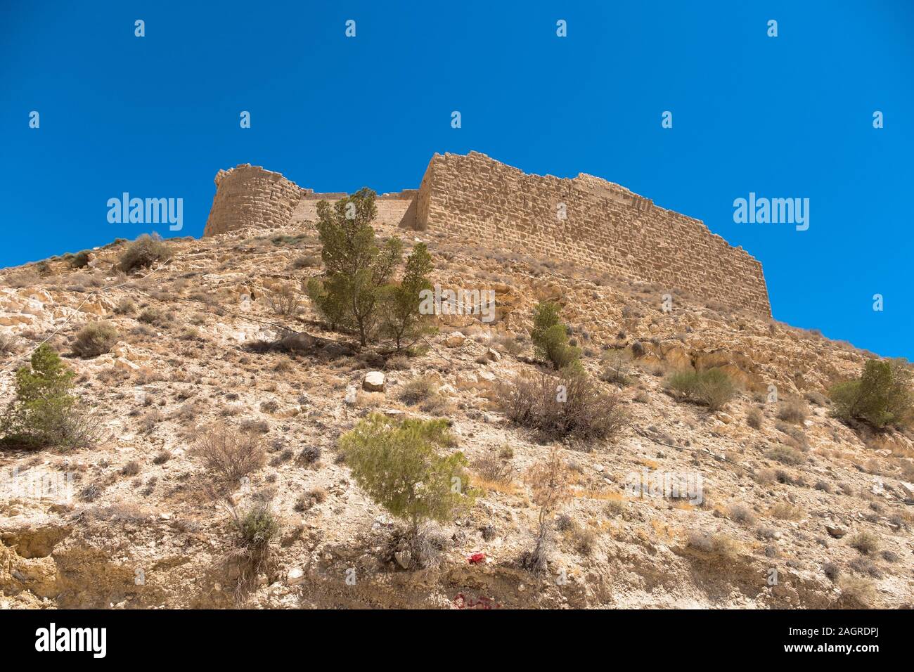 medieval crusaders castle, Shobak, Jordan, Middle East Stock Photo