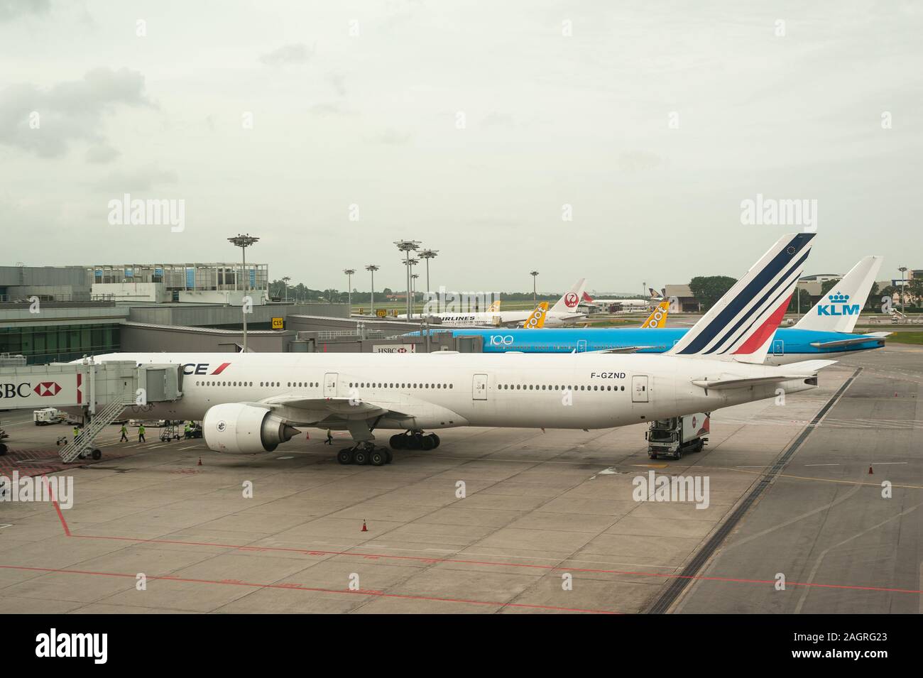 06.12.2019, Singapore, Republic of Singapore, Asia An Air France