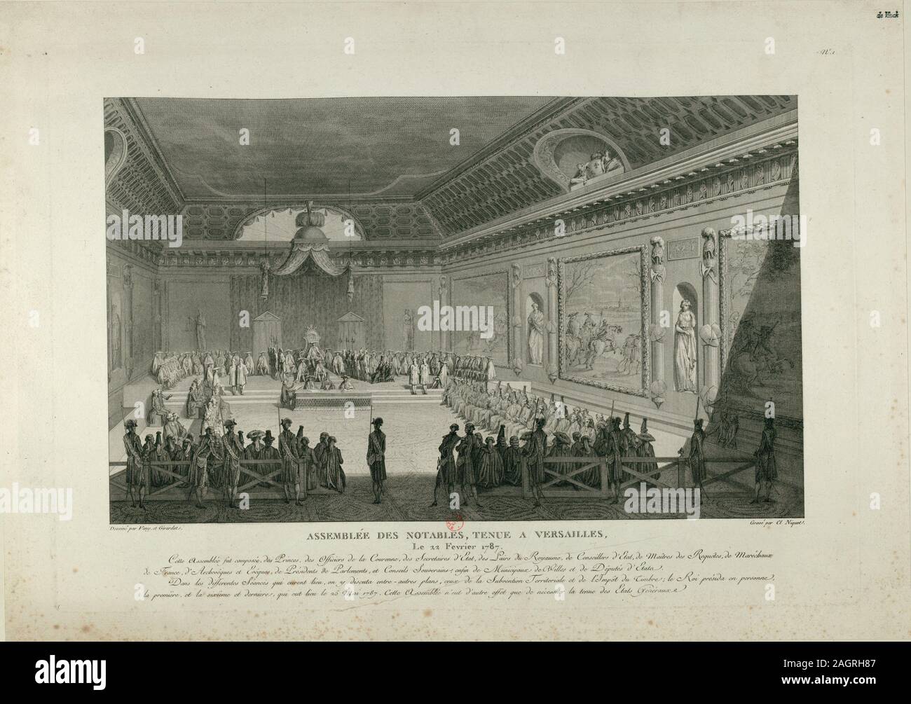 The Assembly of Notables on February 22, 1787 in Versailles. Museum ...