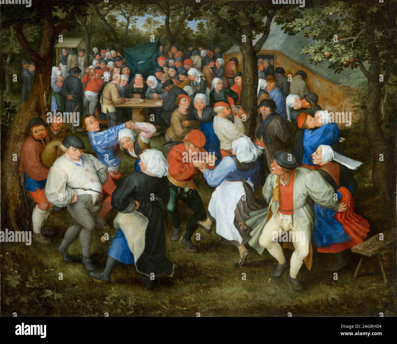 Wedding Dance. Museum: Musée des Beaux-Arts, Bordeaux. Author: jan Brueghel the Elder. Stock Photo