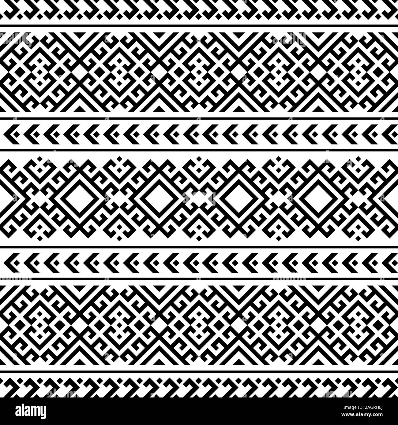 Traditional Ethnic Seamless Pattern with tribal design Illustration ...