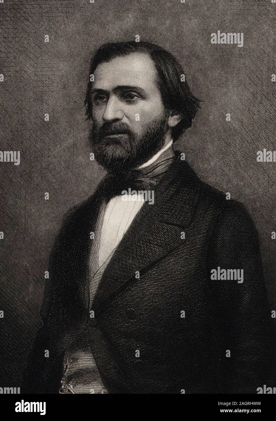 Portrait of the Composer Giuseppe Verdi (1813-1901). Museum: PRIVATE ...