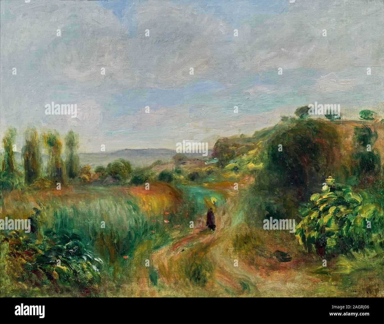 Renoir Pierre-Auguste - Landscape at Cagnes C.1905 Stock Photo - Alamy