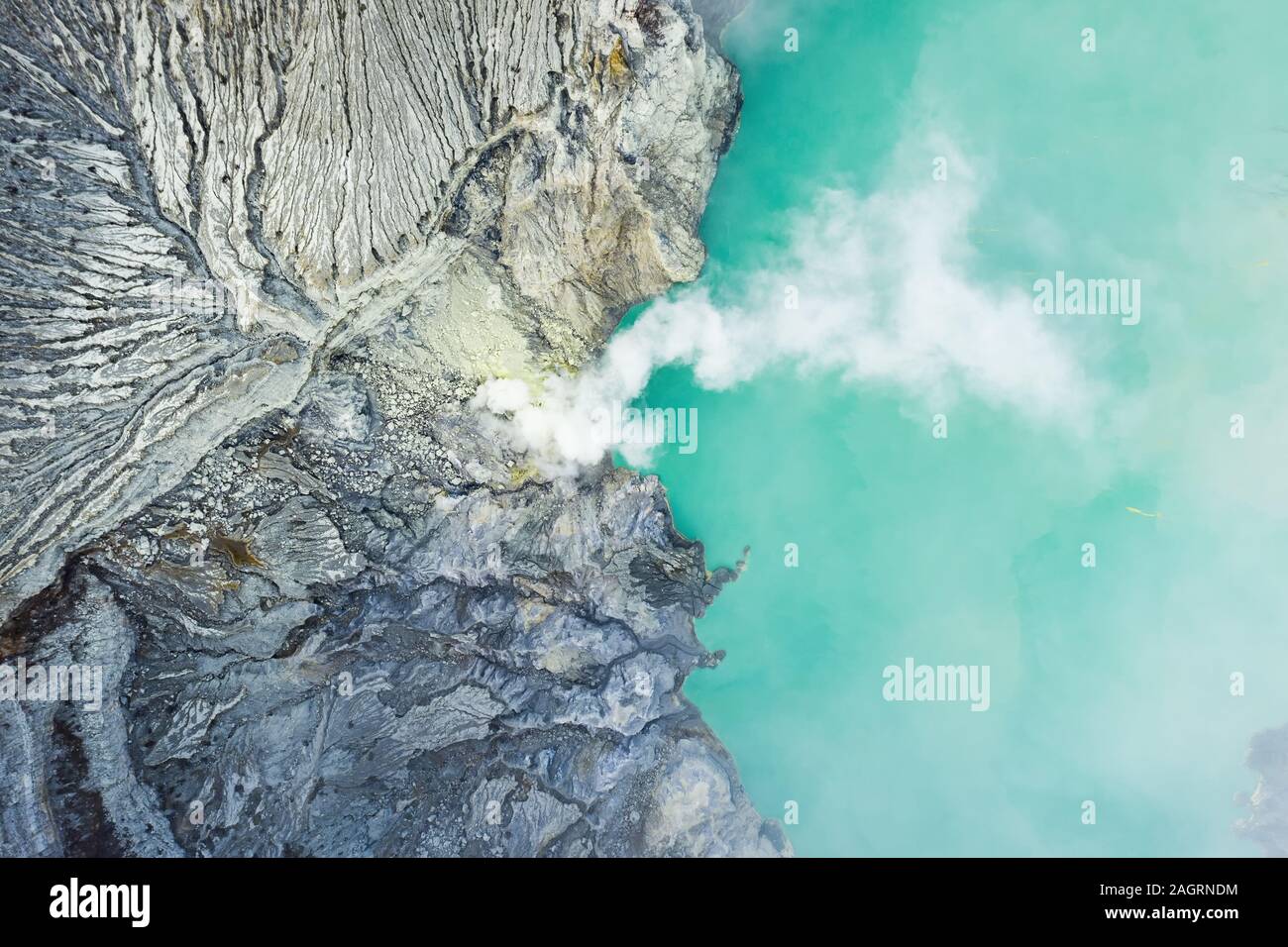 Ijen crater aerial hi-res stock photography and images - Alamy