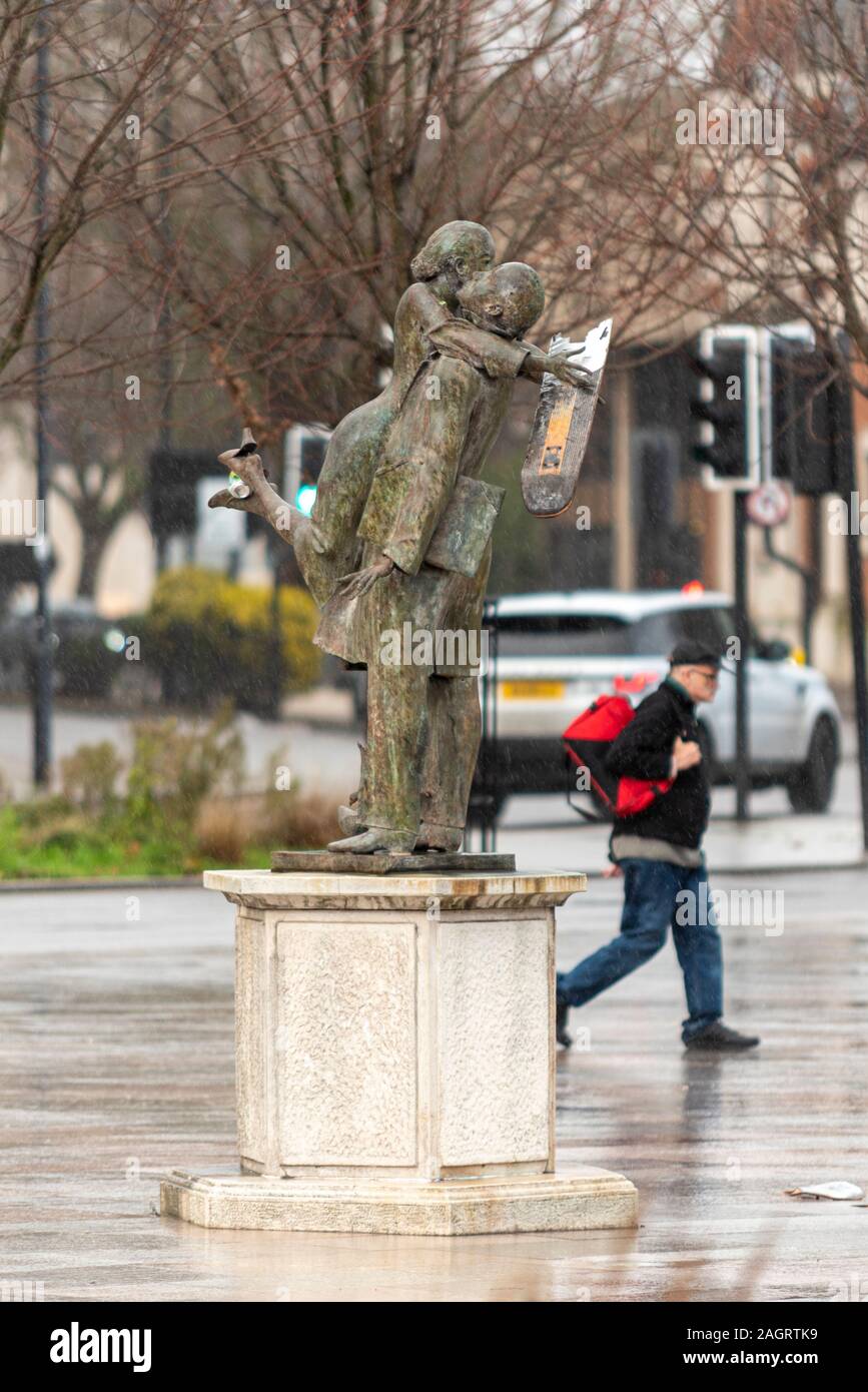 Statue by René Julien called The Return, at Southend on Sea, Victoria