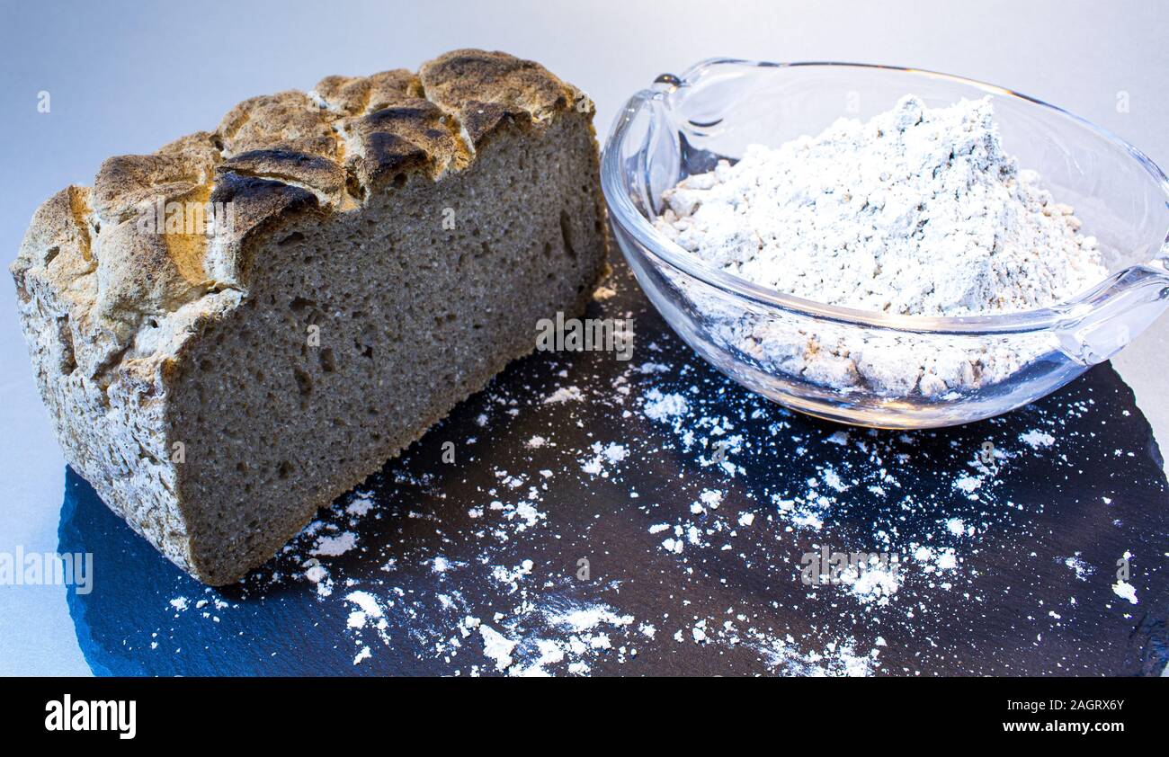 Made from gluten-free flour and bread, ideal if you have irritable bowel syndrome Stock Photo