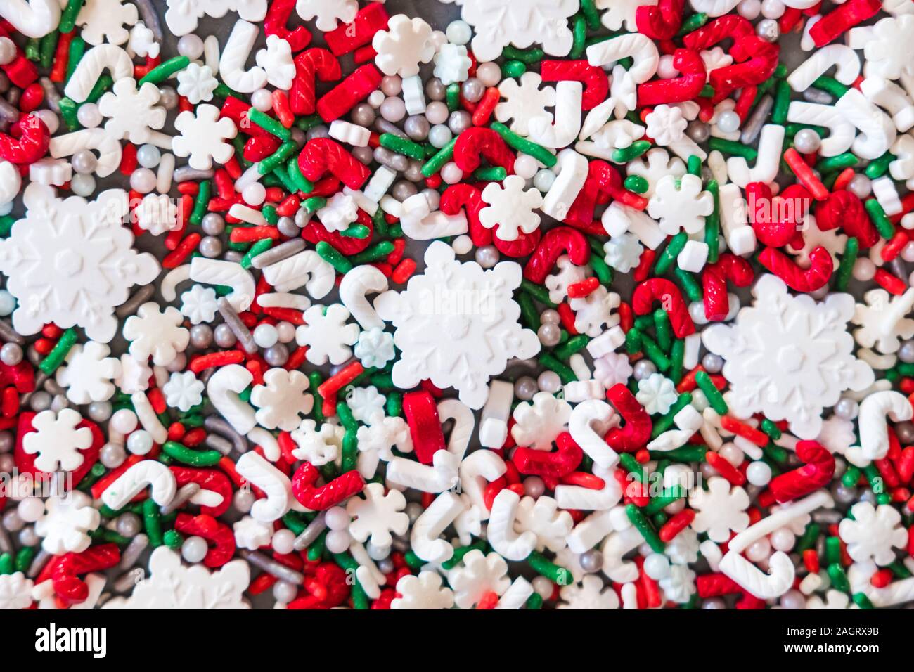 Christmas Composition Stock Photo - Download Image Now - Confetti, Gold -  Metal, Sugar Sprinkles - iStock