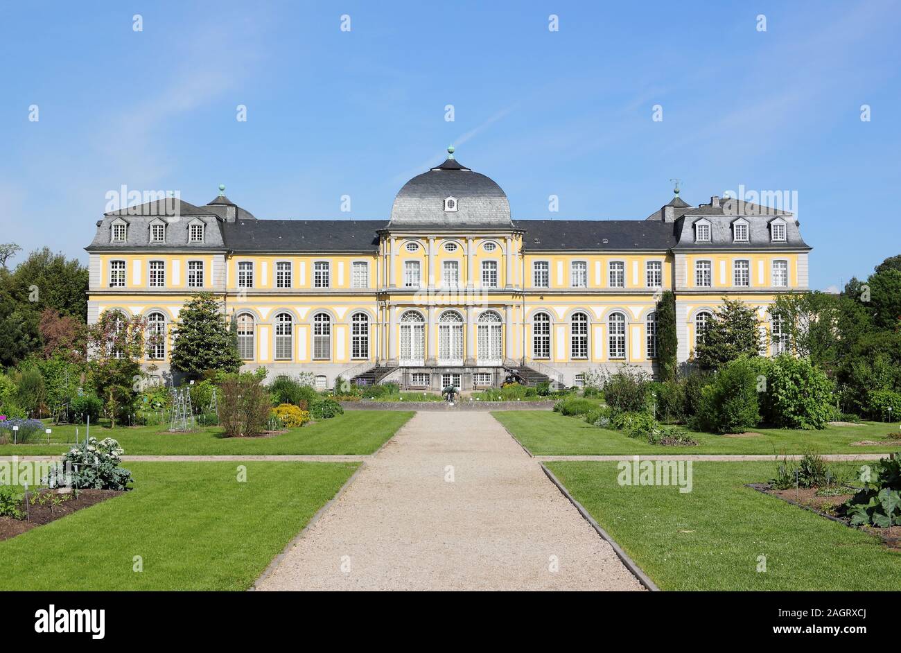 Poppelsdorf Palace in Bonn. It was constructed from 1715 till 1746, under design by the Frenchman Robert de Cotte. Stock Photo