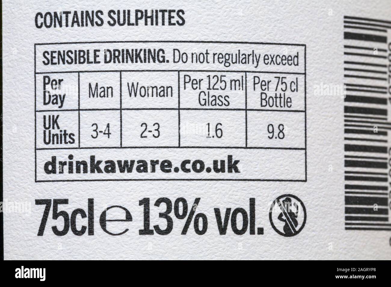 A drink unit label hires stock photography and images Alamy