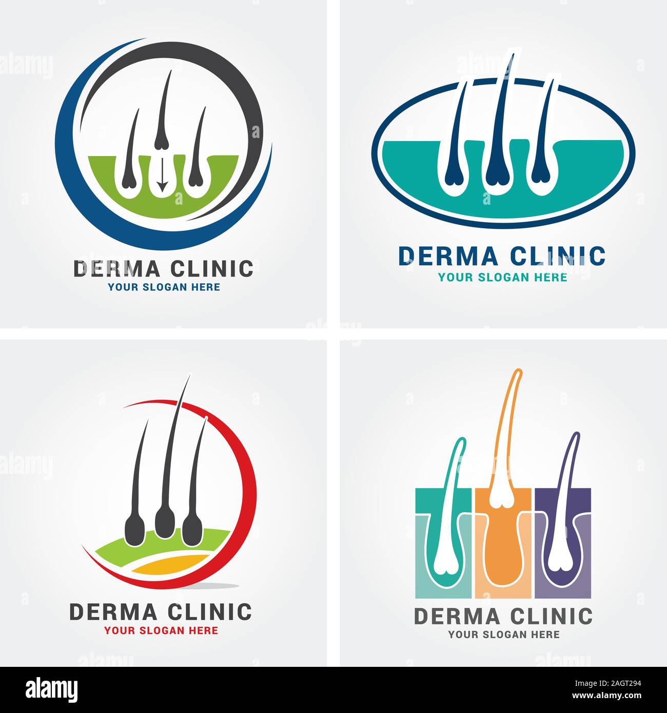 Skin and hair care logo vector free download