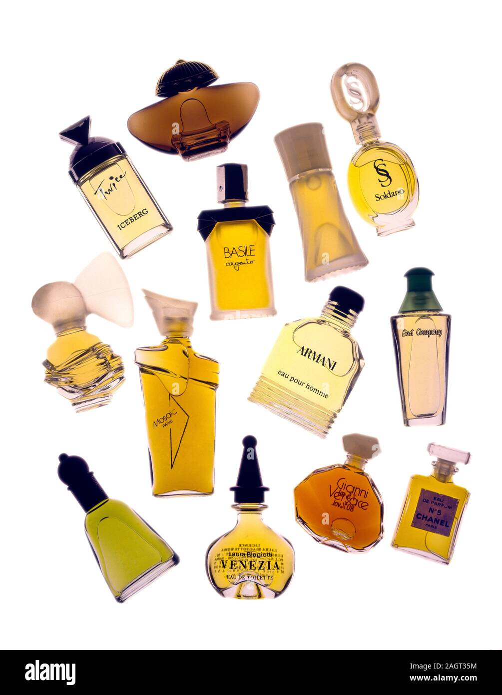 vintage perfumes Stock Photo