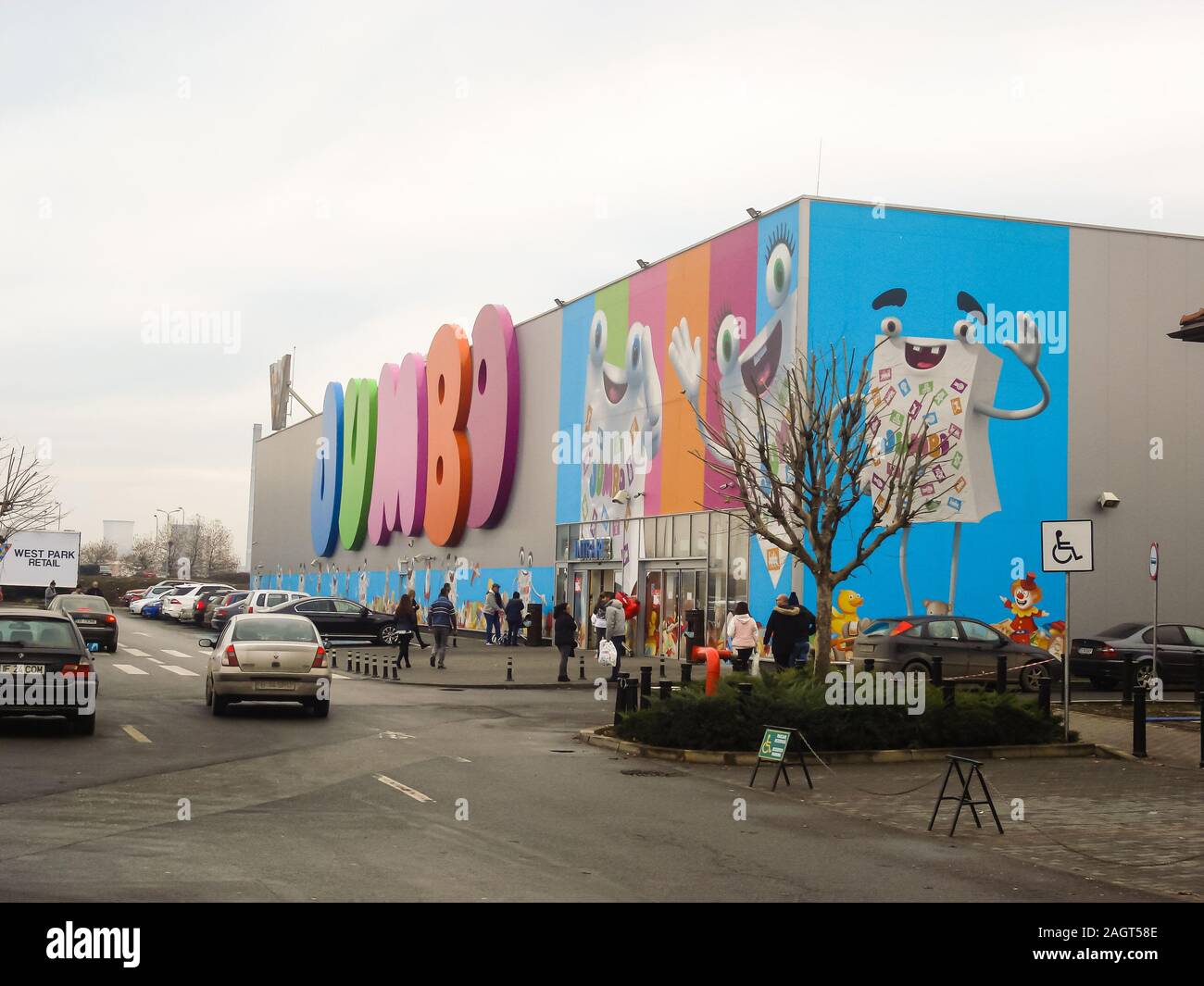 Jumbo shopping mall. Toy store. Big sign, logo of Jumbo Store in Bucharest,  Romania, 2019 Stock Photo - Alamy