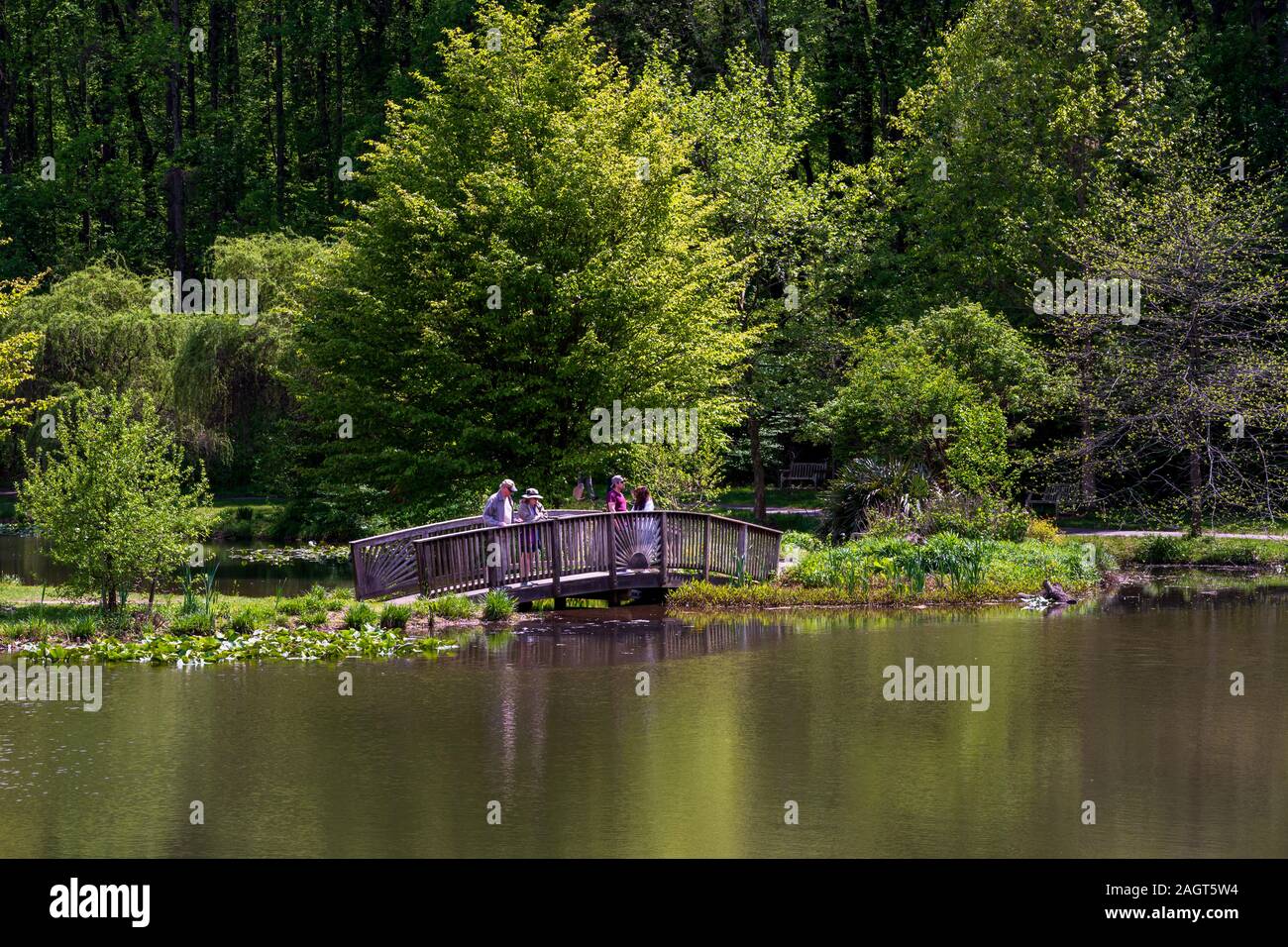 Vienna Virginia Usa April 28 2019 Springtime Visitors Get A