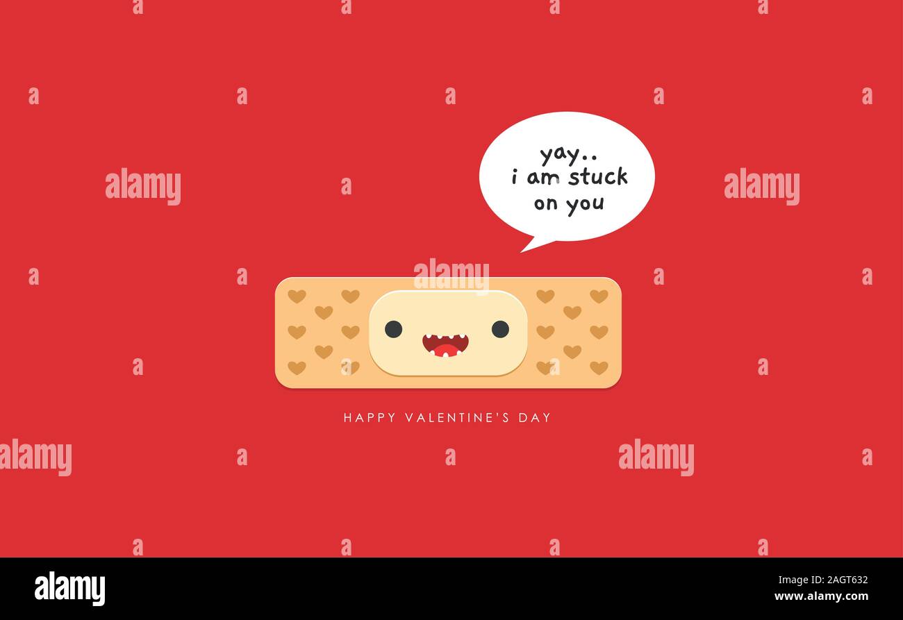 a cute band aid. Vector illustration Stock Vector