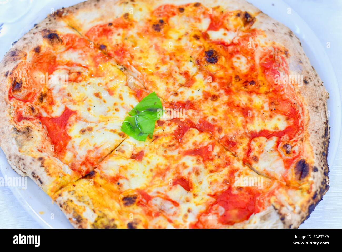 Authentic Homemade Italian Neapolitan Pizza Stock Photo Alamy