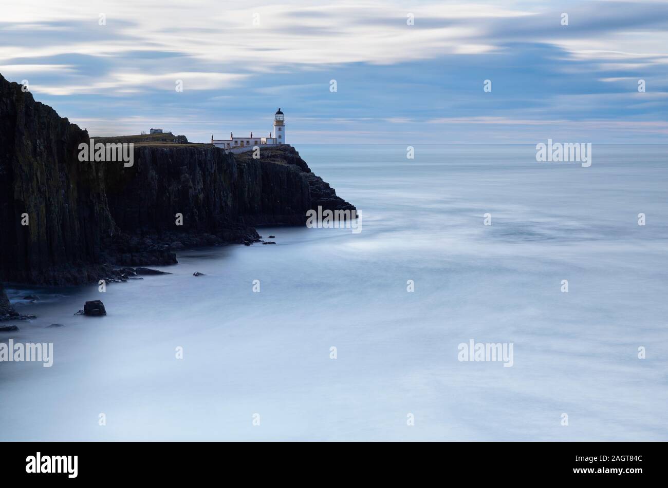 Photograph by © Jamie Callister. Neist Point Lighthouse, Isle of Skye, North West Scotland, UK, 26th of November, 2019. Stock Photo