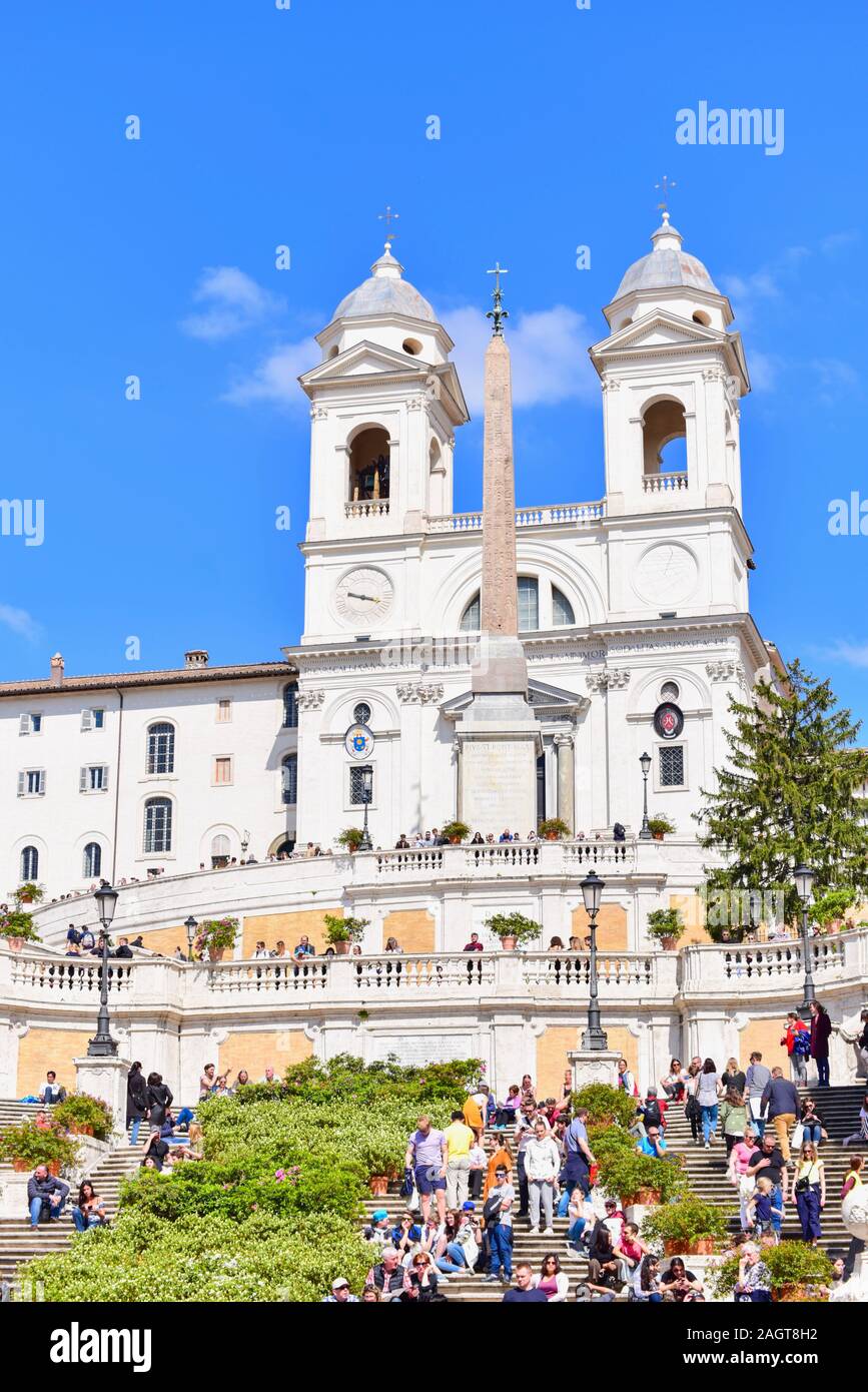 Spagna Rome Spanish Steps or Piazza di Spagna, Famous Landmark in Rome City Stock ...