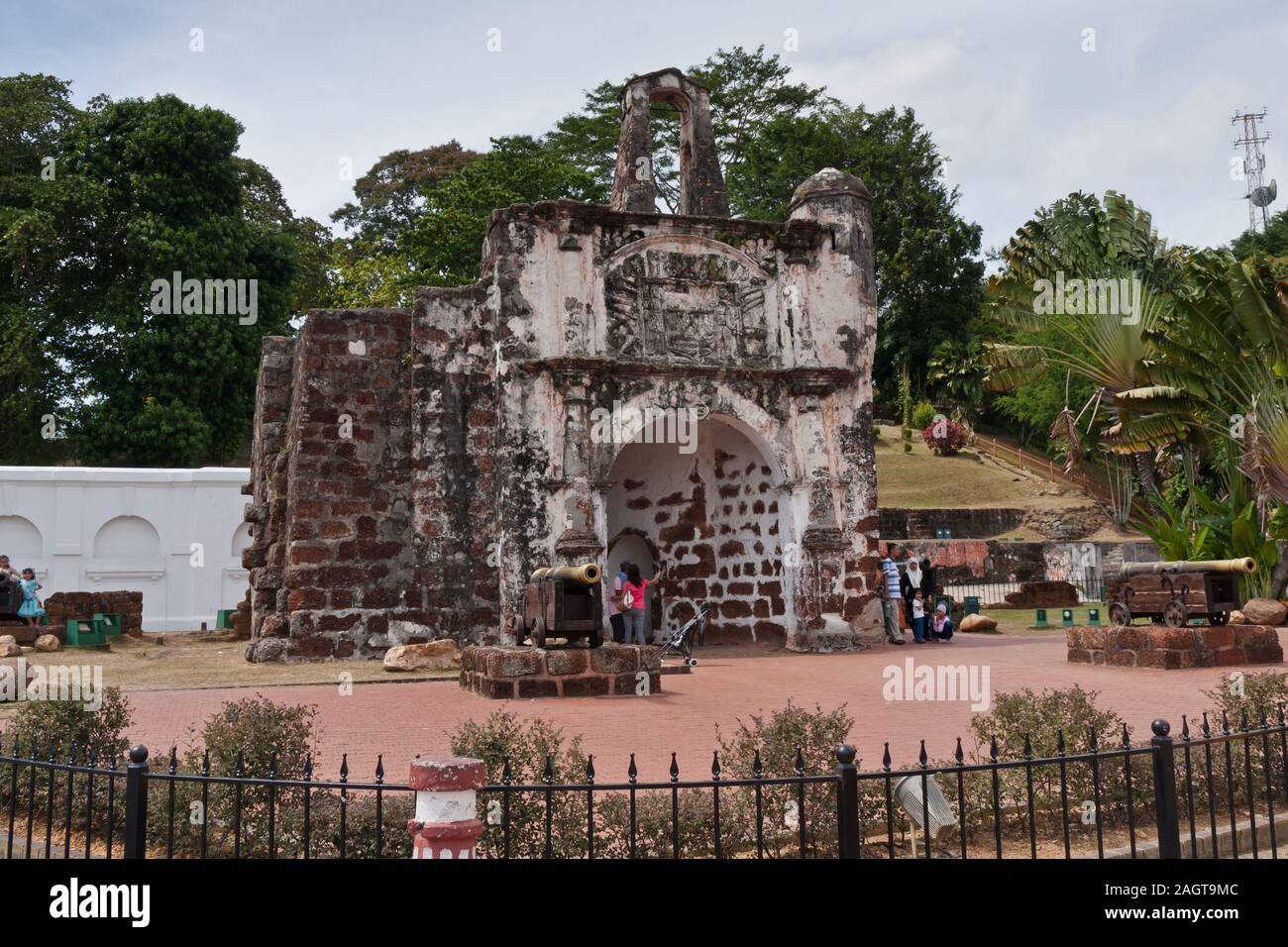 The remains of A Famosa Fort, Malacca Stock Photo