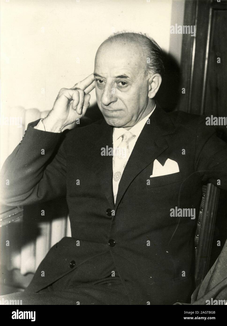 Italian politician Giuseppe Gonella, Italy 1960s Stock Photo Alamy