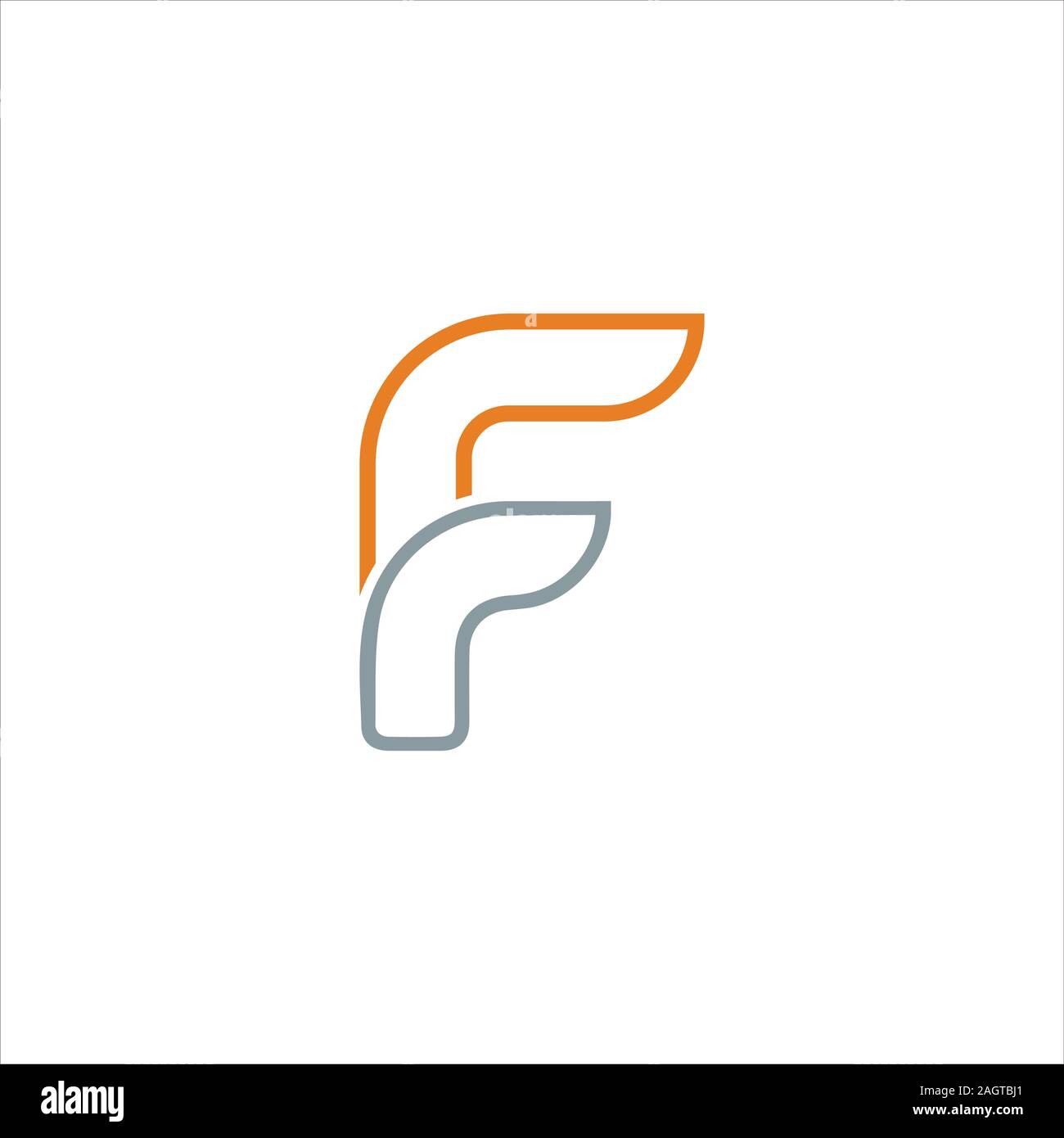 initial letter fr or rf logo vector designs Stock Vector