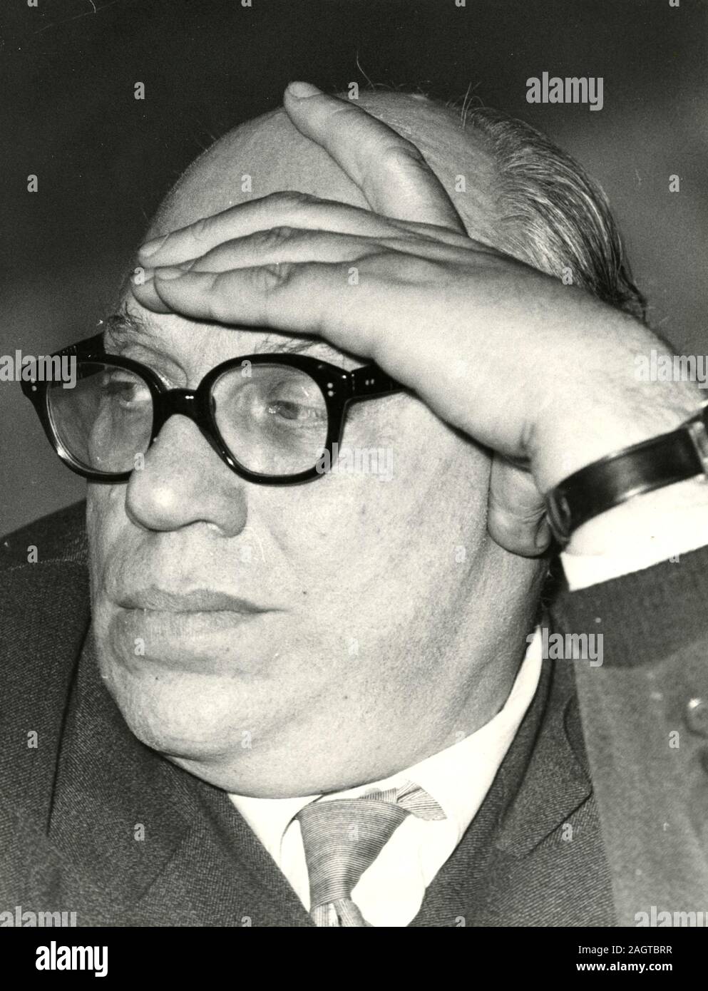 Italian politician Agostino Novella of CGIL, Rome, Italy 1960s Stock Photo
