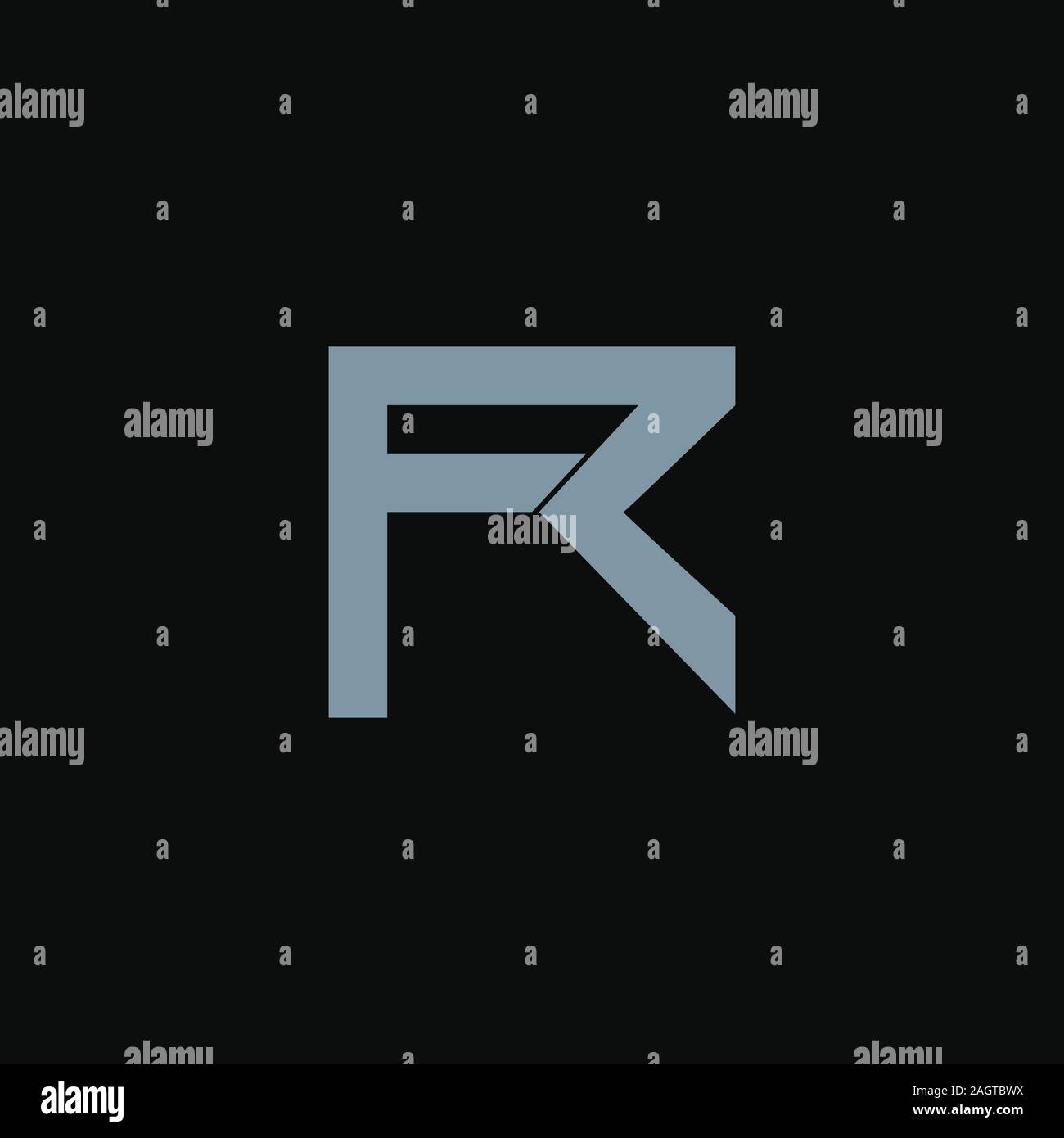 initial letter fr or rf logo vector designs Stock Vector