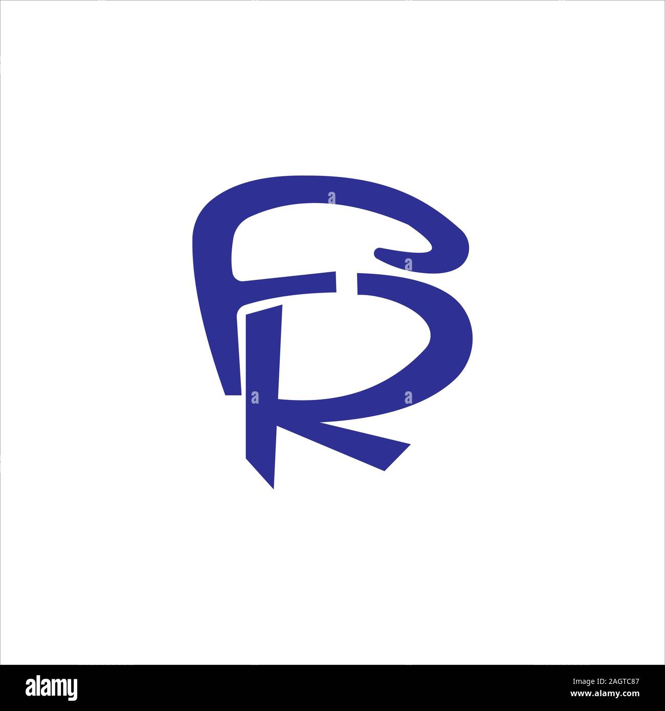initial letter fr or rf logo vector designs Stock Vector