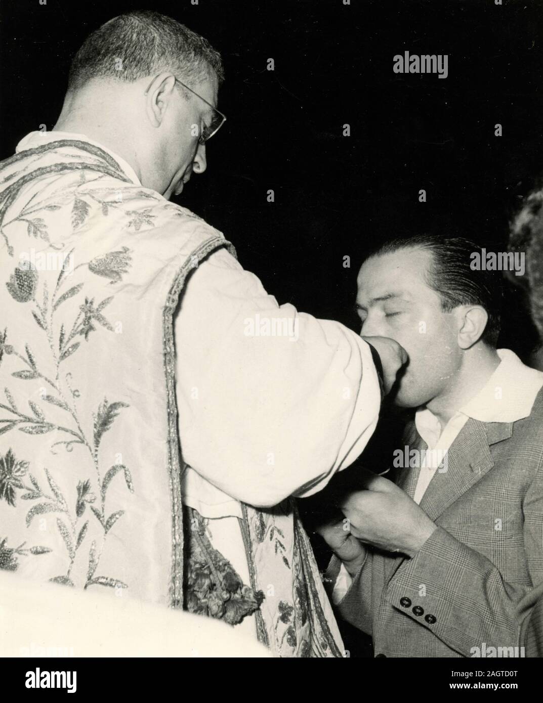Italian politician, writer, minister, and PM Giulio Andreotti having ...