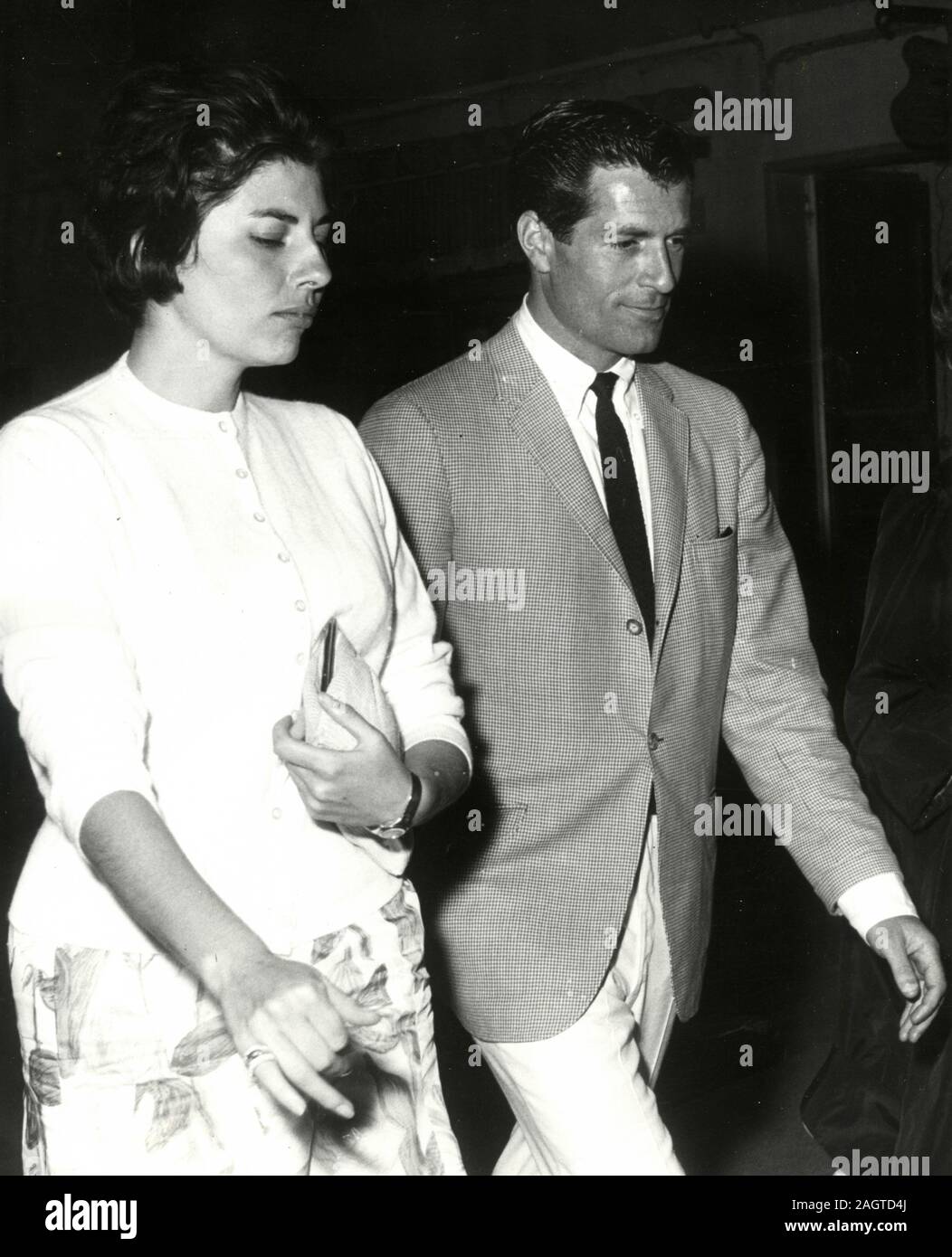 Empress Soraya Esfandiary-Bakhtiary of Iran and actor Hugh O'Brien