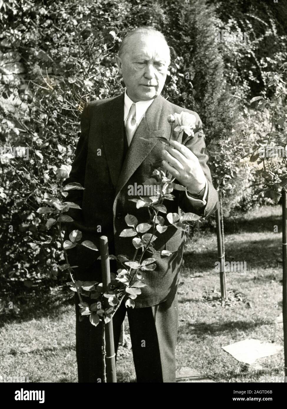Chancellor of the Federal Republic of Germany Konrad Adenauer, 1960s Stock Photo