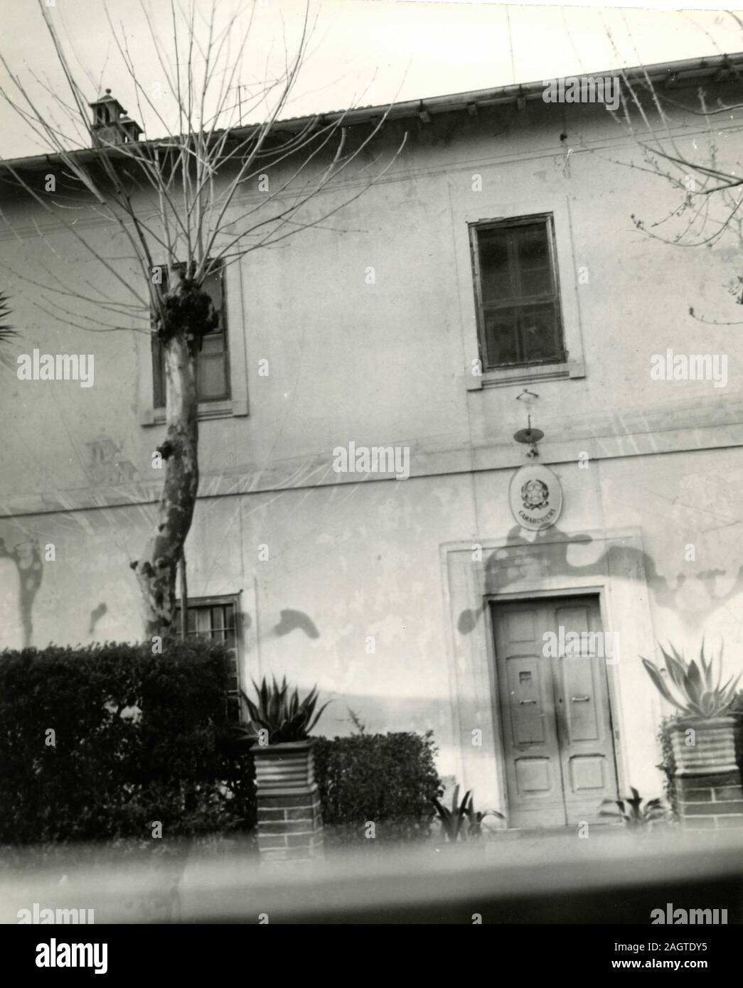 The Italian Carabinieri barrack, Fregene, Italy 1940s Stock Photo