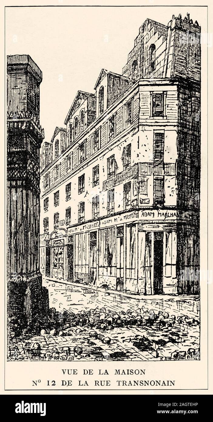 The Massacre of the rue Transnonain. View of the house nº 12 of the