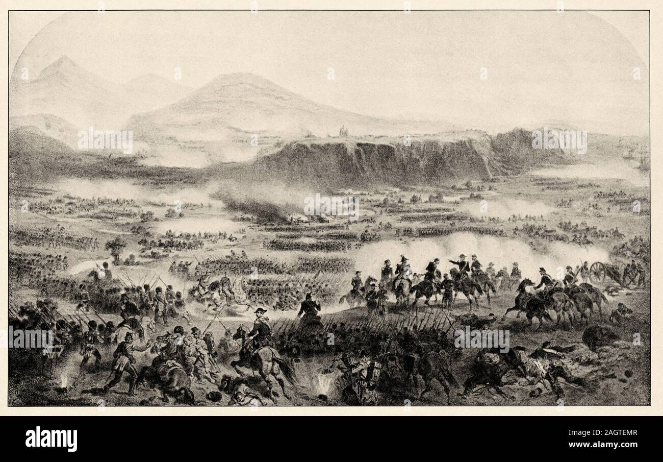 The Battle of Alma, which takes place on September 20, 1854 on the banks of the River Alma near Sevastopol, is considered the first great battle of th Stock Photo
