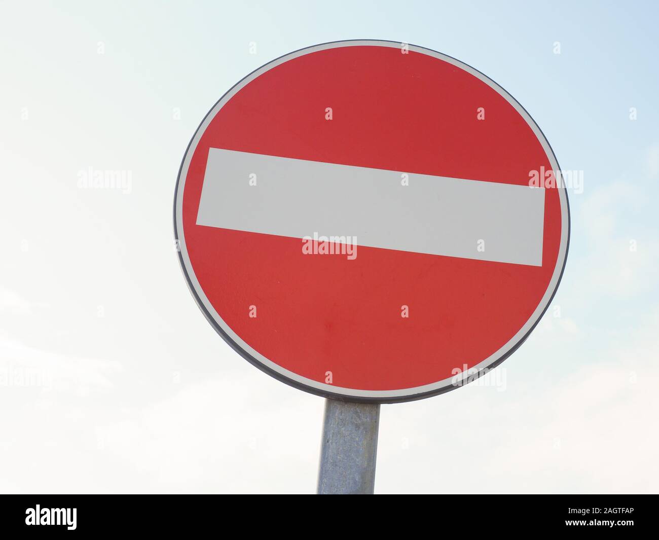 Regulatory signs, no entry for vehicular traffic sign Stock Photo - Alamy