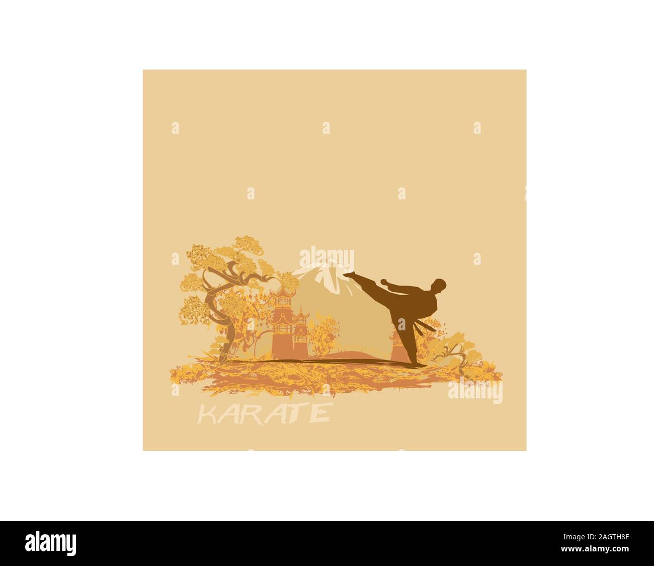 Karate kumite Stock Vector Images - Alamy