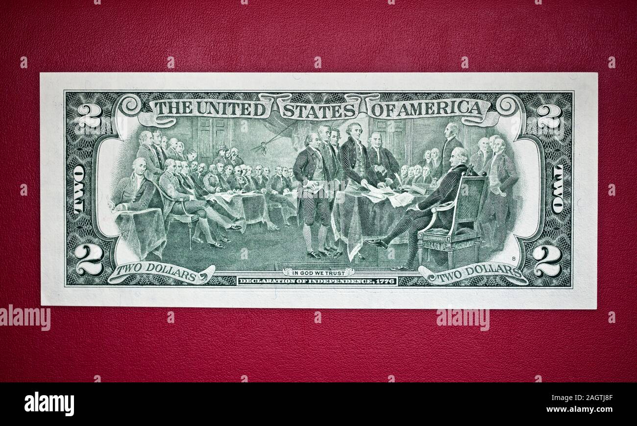 United States two-dollar bill Stock Photo - Alamy