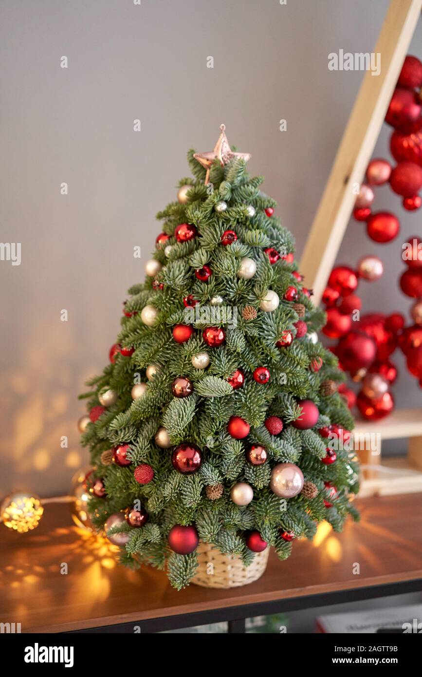 Premium Photo | Beautiful christmas decorations christmas ball christmas  tree decorations wallpaper