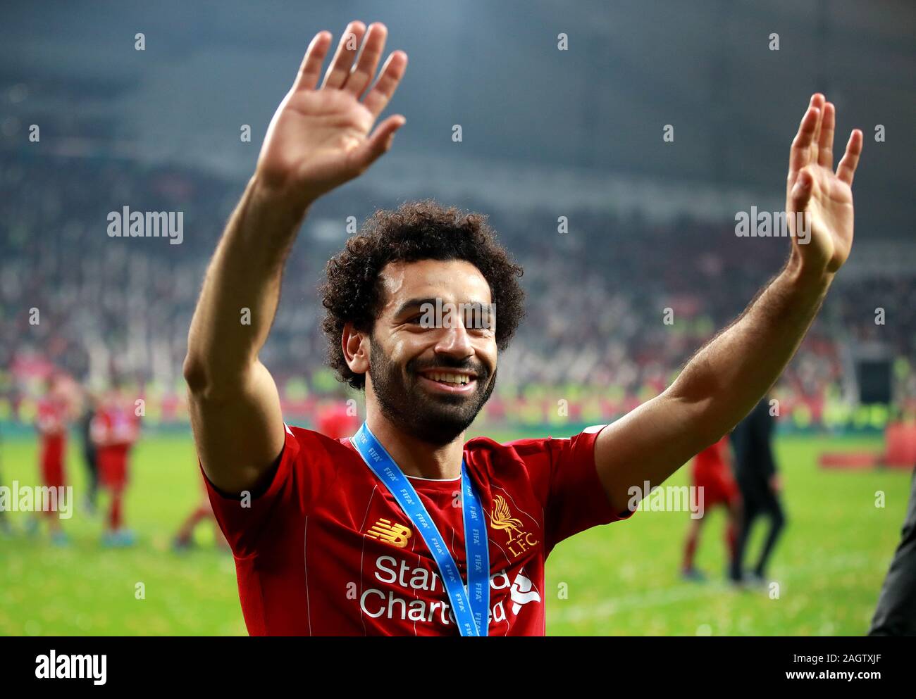 Liverpool s Mohamed Salah Celebrates After The FIFA Club World Cup liverpool-s-mohamed-salah-celebrates-after-the-fifa-club-world-cup