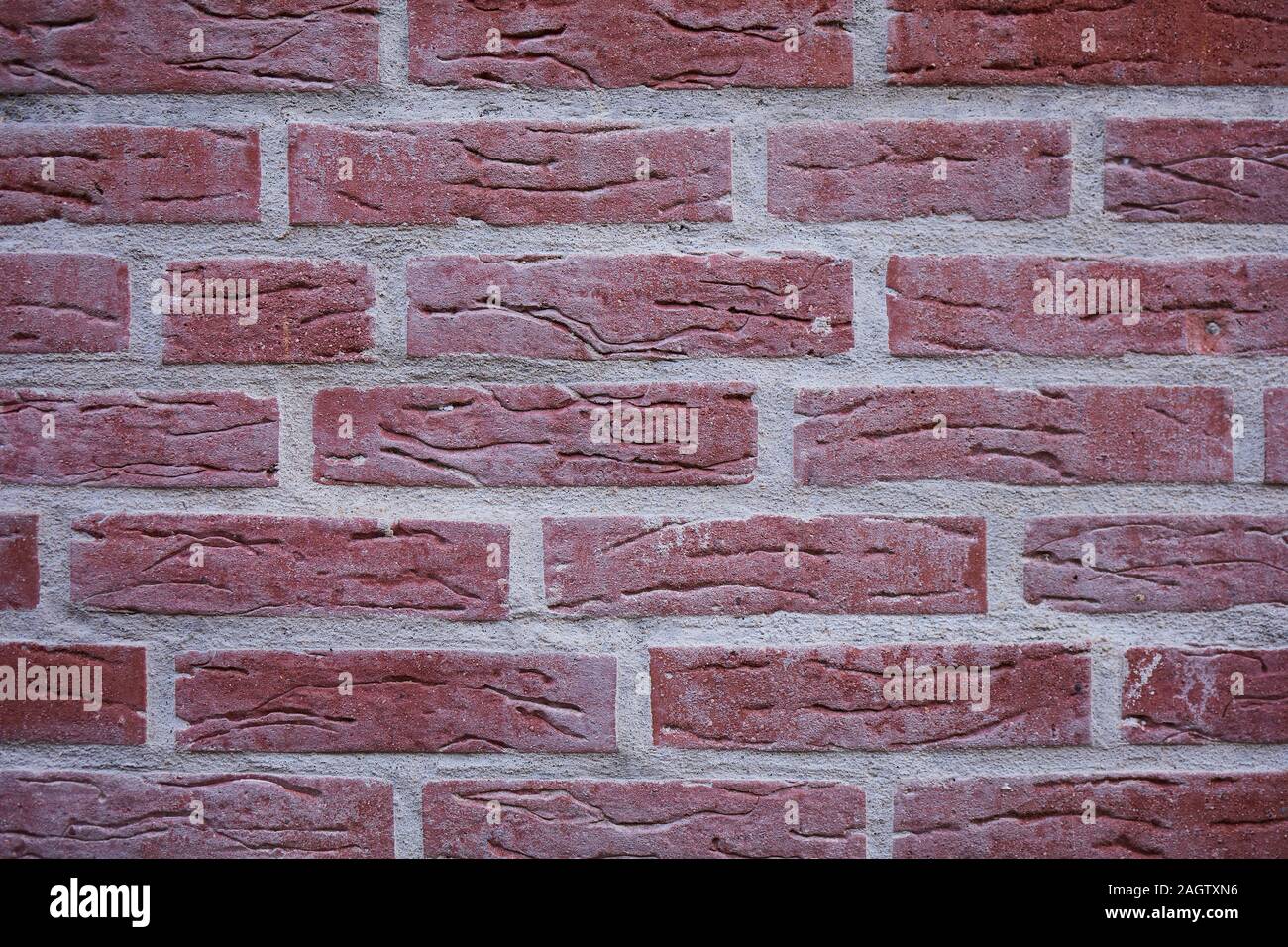 red brickstone wall as picture background, full format with copy space Stock Photo
