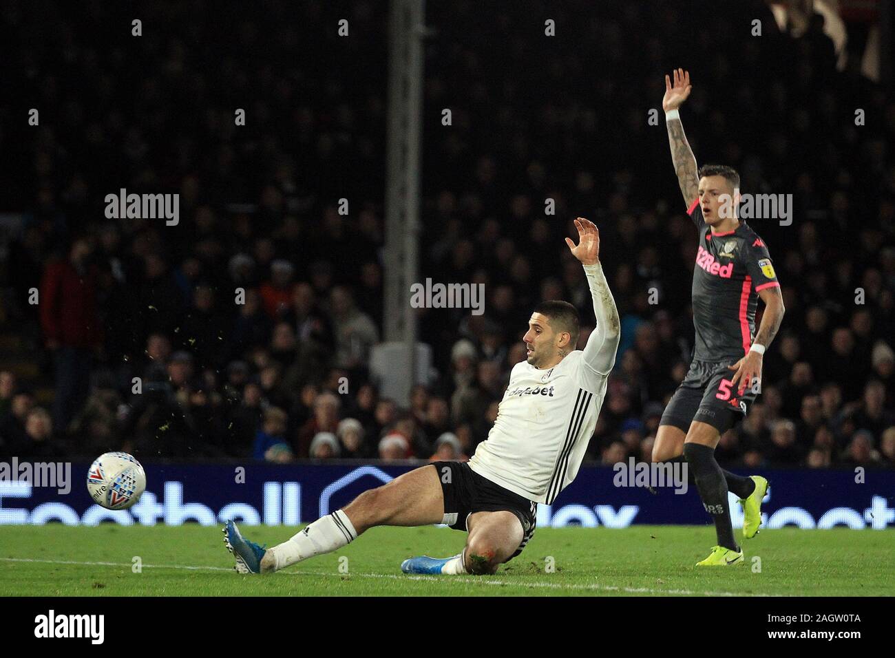 London Uk 21st Dec 2019 Aleksandr Mitrovic Of Fulham L Scores A Goal Which Was Disallowed