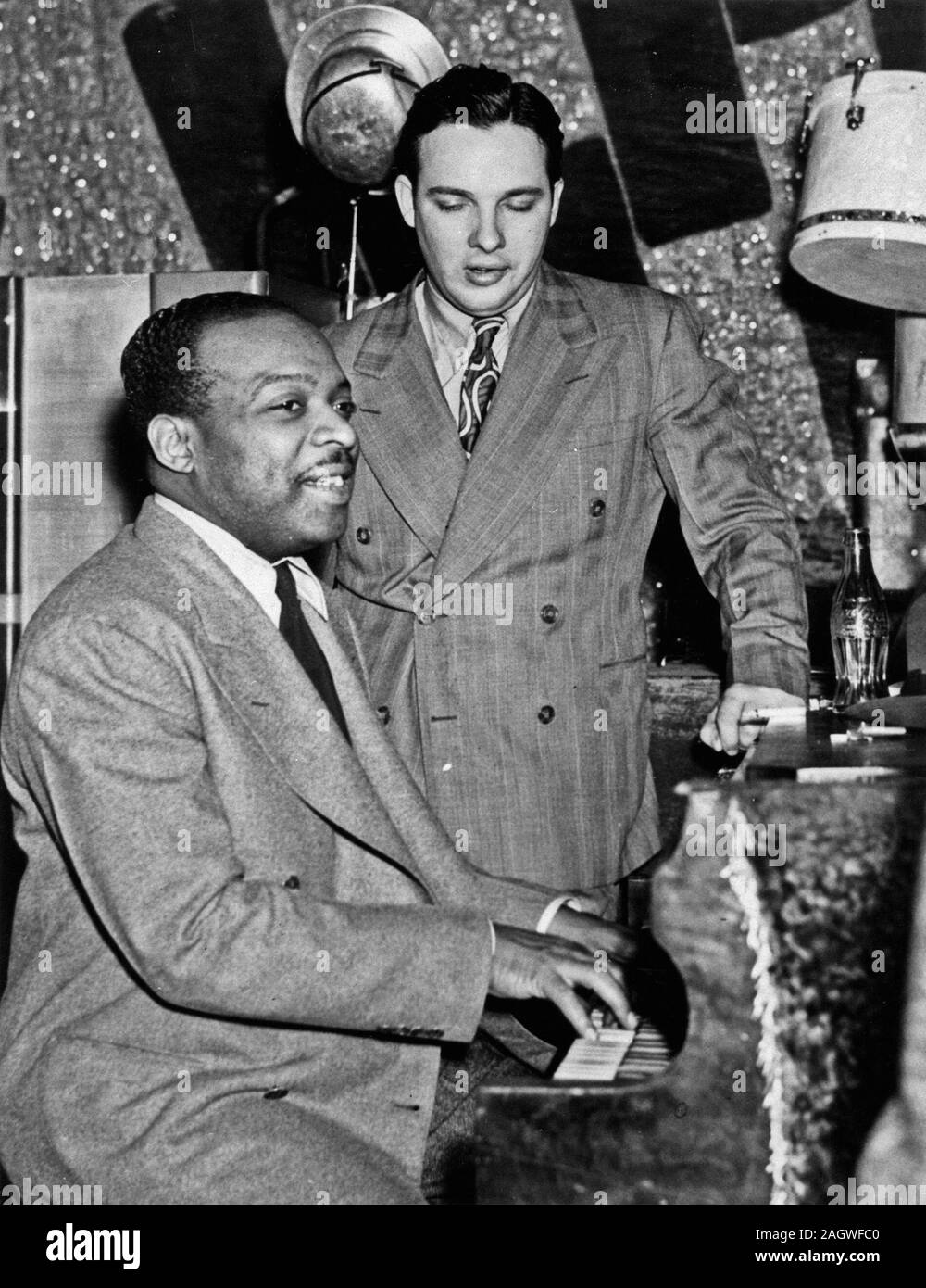 Portrait of Count Basie and Bob Crosby, Howard Theater, Washington, D.C
