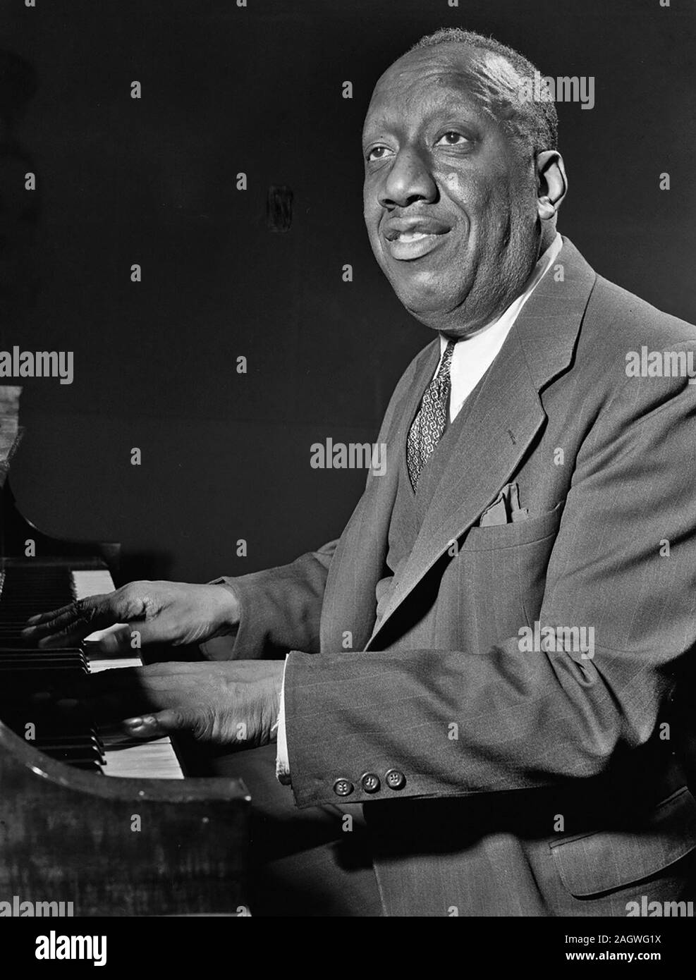 Portrait of James P. (James Price) Johnson ca. May 1946 Stock Photo