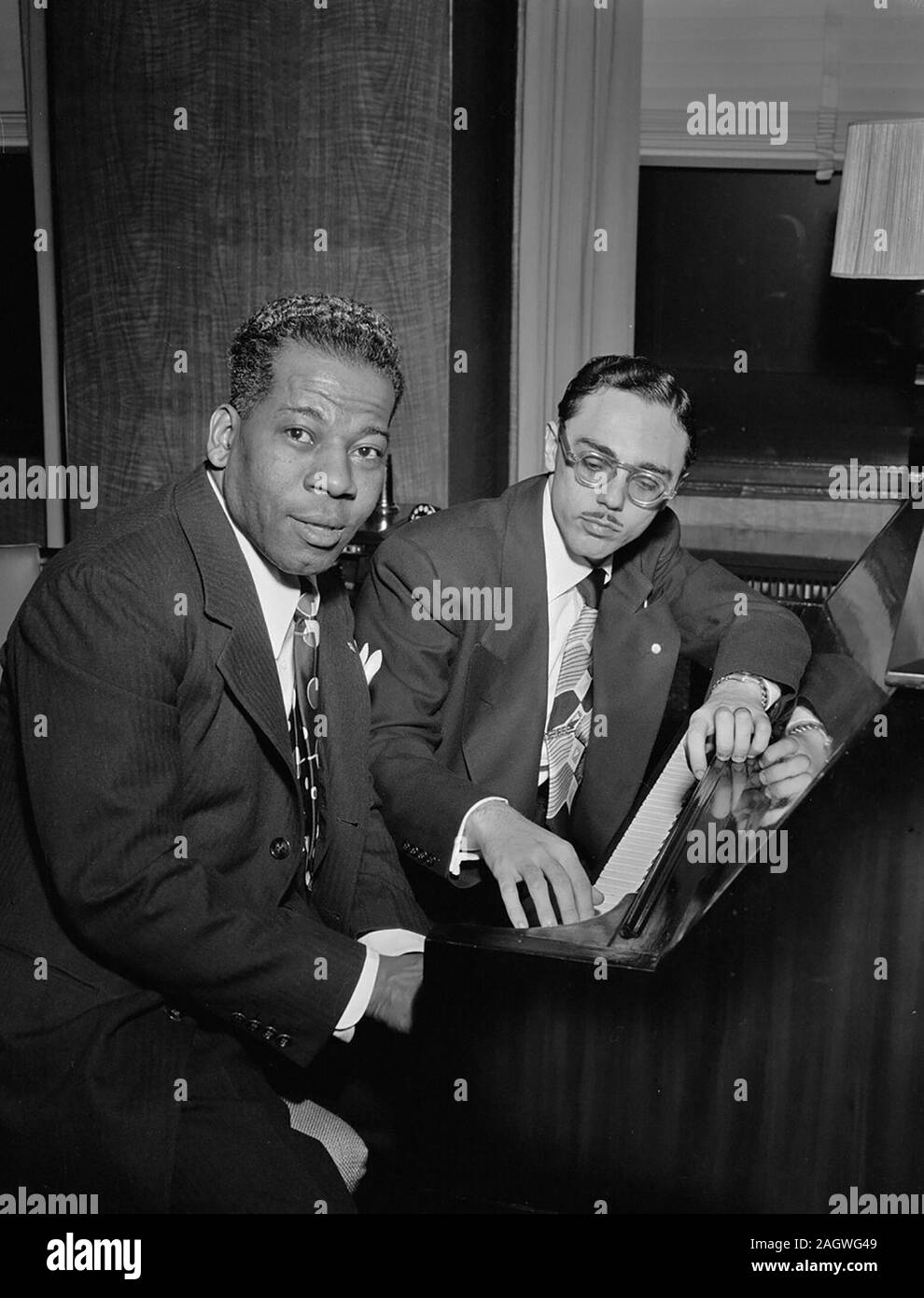 Portrait of Bernie Benjamin and George (George David) Weiss in their ...